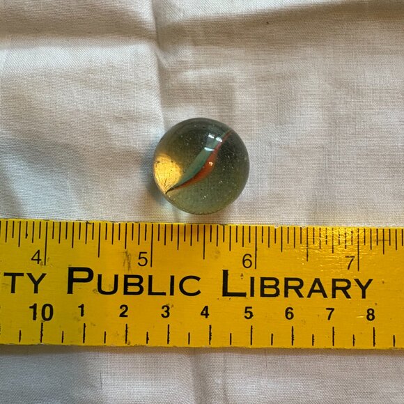 Glass marbles Lot of 4 One clear and 3 swirl  7/8 " - Picture 8 of 9